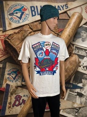 Vintage 1992 Toronto Blue Jays World Series T-Shirt Medium